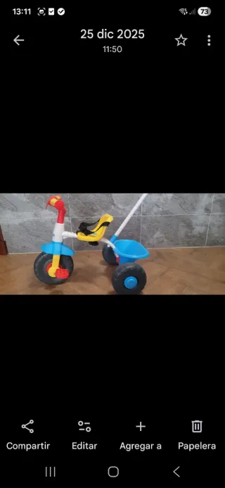 Triciclo Feber para niño