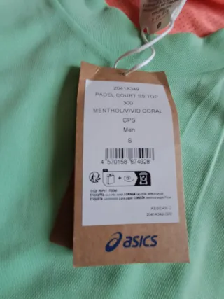 Camiseta Asics Padel Hombre Nueva