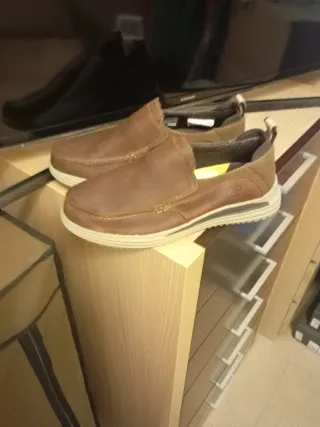 Zapatos Skechers Marrones Hombre