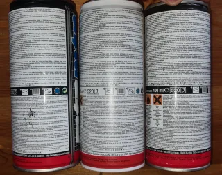 Lote 3 Botes Pintura Spray MONTANA Hardcore