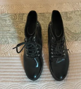 Botines negros plataforma tacón 9cm