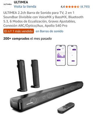 Barra de Sonido ULTIMEA Apollo S40 Pro