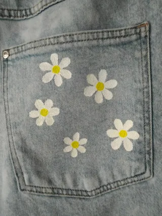 Pantalón vaquero hippie mujer Talla L