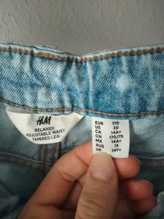 Pantalón vaquero hippie mujer Talla L