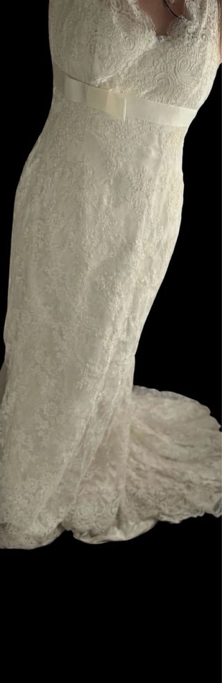 Vestido de Novia Encaje Blanco De Joaquim verdu