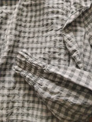 Camisa See iou cuadros gris y blanco
