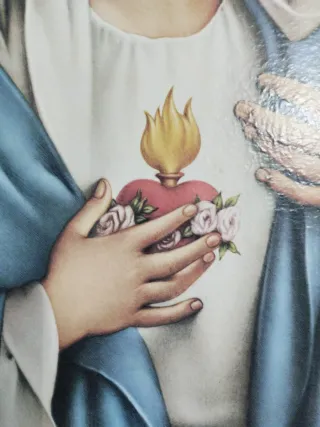 Cuadro Sagrado Corazón de María 75x55cm