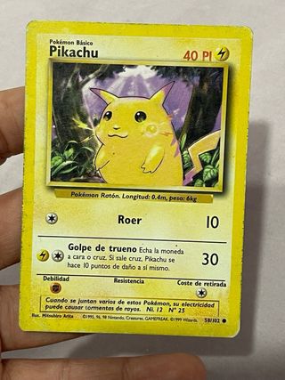 Cartas Pokémon Base Set Español Pikachu y Charmand