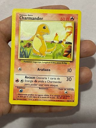 Cartas Pokémon Base Set Español Pikachu y Charmand