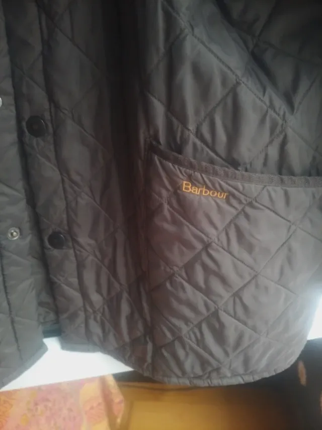Chaqueta Barbour acolchada marrón original