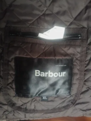 Chaqueta Barbour acolchada marrón original
