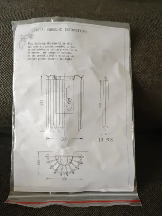 2 Lámparas de araña doradas para pared