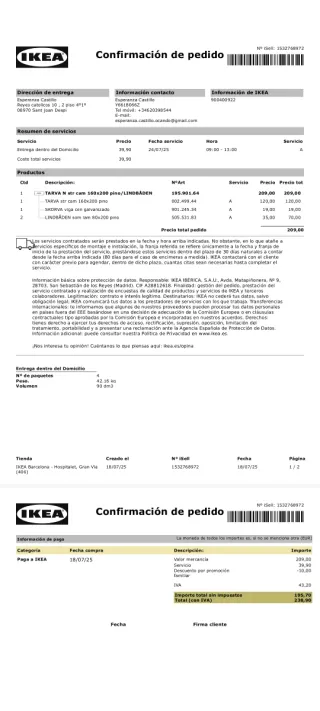 Cama pino + colchón Ikea 160x200