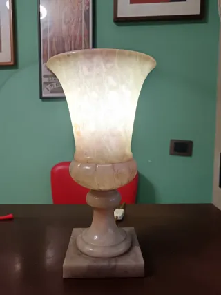 Lampada in alabastro vintage