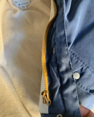 Giacca Parka Bambino Blu con Cappuccio