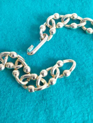 Cinturón vintage metal dorado y multicolor 90 cms