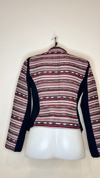 Giacca Blazer Orsay Stile Etnico a Righe Taglia M