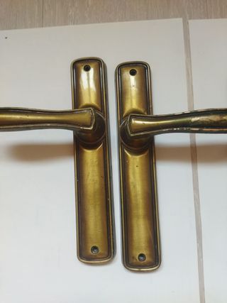 Manivelas de puerta doradas 2 juegos