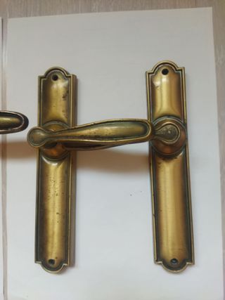 Manivelas de puerta doradas 2 juegos
