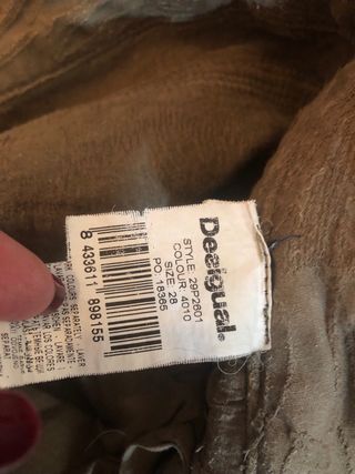 Pantalón Desigual Mujer Verde Talla 28