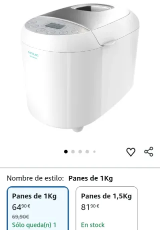 Cecotec Panificadora Bread&Co 1000 Delicious