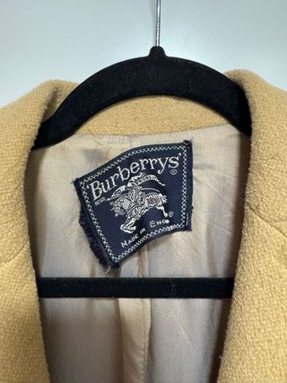 Gabardina Burberrys Lana y Cashmere Beige