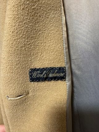 Gabardina Burberrys Lana y Cashmere Beige