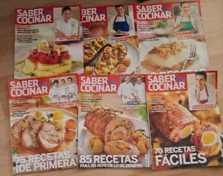 Lote 6 revistas  Saber Cocinar