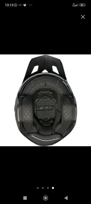 Casco Moto CGM Rush Negro Mate. Talla L.