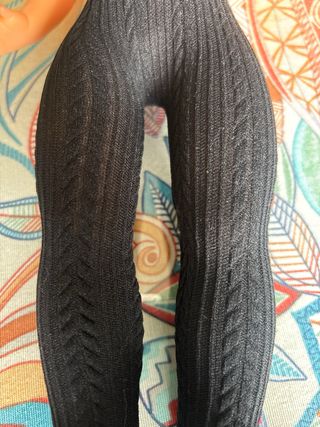 Medias Negras Nancy Trenzadas