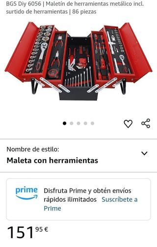 Maletín herramientas BGS DIY 6056 - 86 piezas