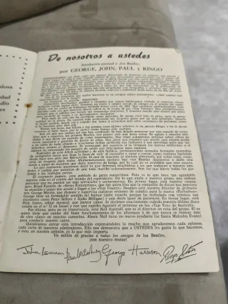 Revista de los beatles. Año 1963