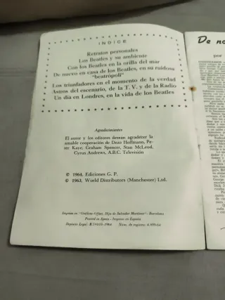 Revista de los beatles. Año 1963