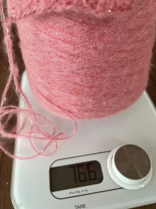 Filato Mohair Rosa Glitter