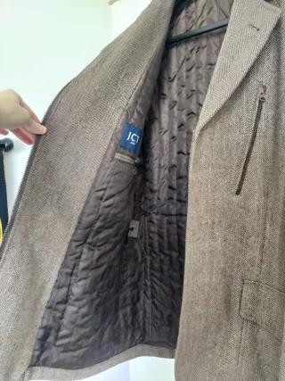 Giacca uomo JCT lana marrone