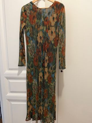 Vestido largo con brillo