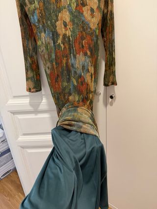 Vestido largo con brillo