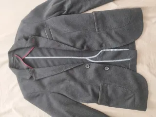 Abrigo Zara Hombre Talla 38 Gris