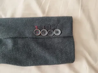 Abrigo Zara Hombre Talla 38 Gris