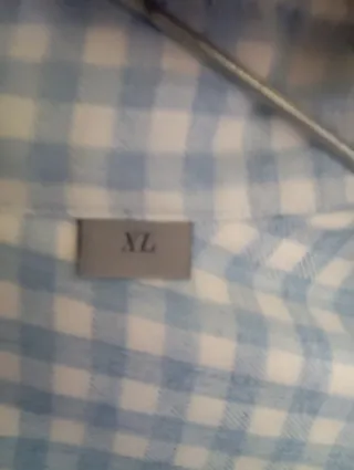 Camisa de hombre a cuadros azul