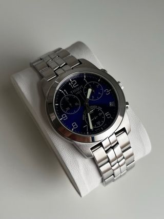 Reloj Tissot Cronógrafo Azul Plata