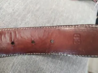 Cinturón Piel Auténtica Serpiente Marrón Multicol