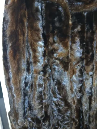 Abrigo de visón marrón