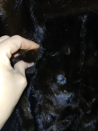 Abrigo de visón marrón