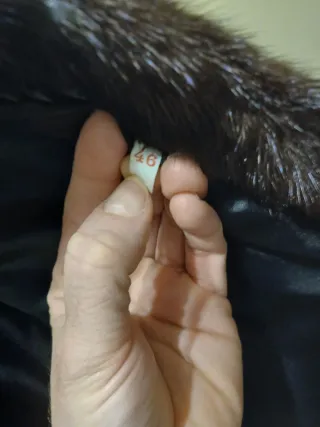 Abrigo de visón marrón