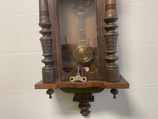 Antiguo Reloj de Pared Madera