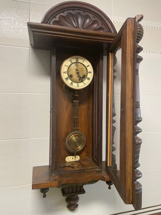 Antiguo Reloj de Pared Madera