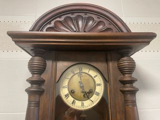 Antiguo Reloj de Pared Madera