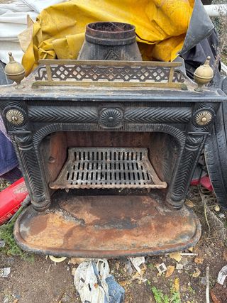 Chimenea de leña hierro fundido