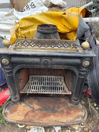 Chimenea de leña hierro fundido